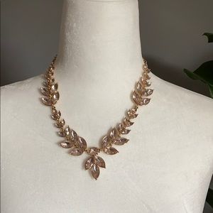 Never worn pink and gold statement necklace